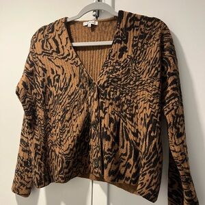 Madewell Tiger Print Cardigan